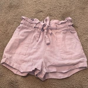 LA Hearts lavender paperbag shorts